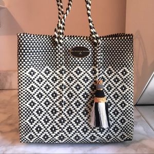 MacKenzie-Childs woven tote bag